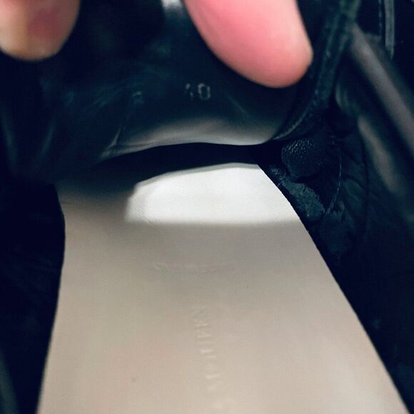 Alexander McQueen Larry Oversized Platform Sneaker Black Red Studded Strap 9-9.5 - Picture 12 of 16